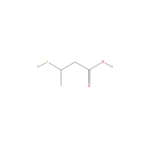 Chemical structure of 3-Mercaptobutyric acid