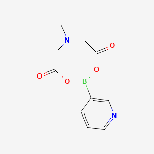 Chemical structure of 3-Pyridineboronic acid MIDA ester