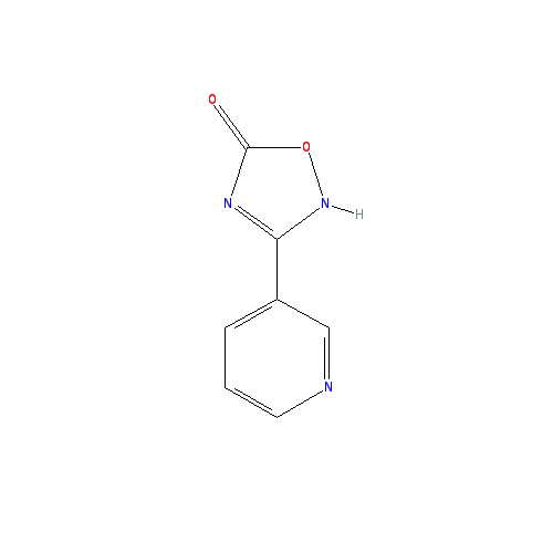 Chemical structure of 3-Pyridin-3-yl-2H-1,2,4-oxadiazol-5-one