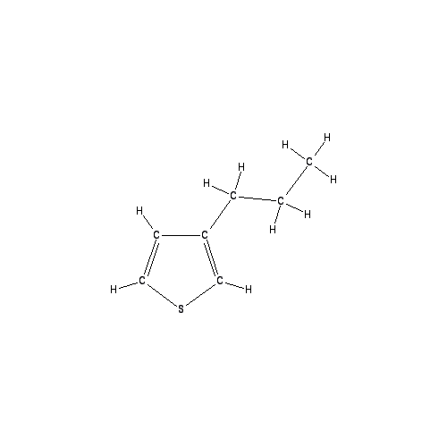 Chemical structure of 3-Propylthiophene