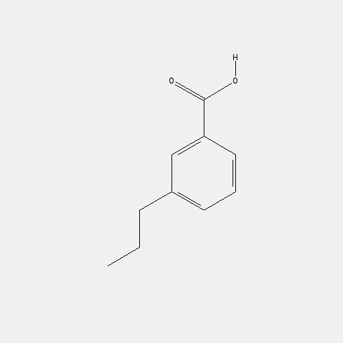 Chemical structure of 3-Propylbenzoic acid