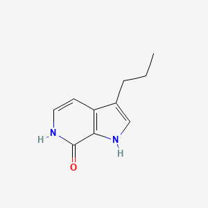 Chemical structure of 3-Propyl-1H-pyrrolo[2,3-c]pyridin-7(6H)-one