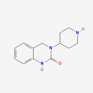 Chemical structure of 3-Piperidin-4-yl-3,4-dihydro-1H-quinazolin-2-one