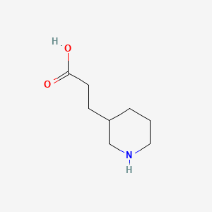 Chemical structure of 3-PIPERIDIN-3-YL-PROPIONIC ACID