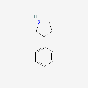 Chemical structure of 3-Phenylpyrrolidine