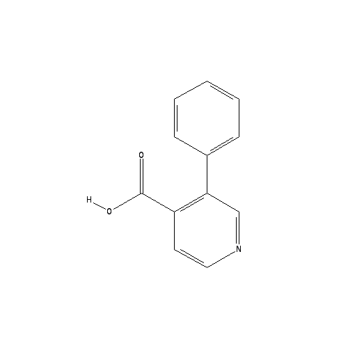 Chemical structure of 3-Phenylpyridine-4-carboxylic acid