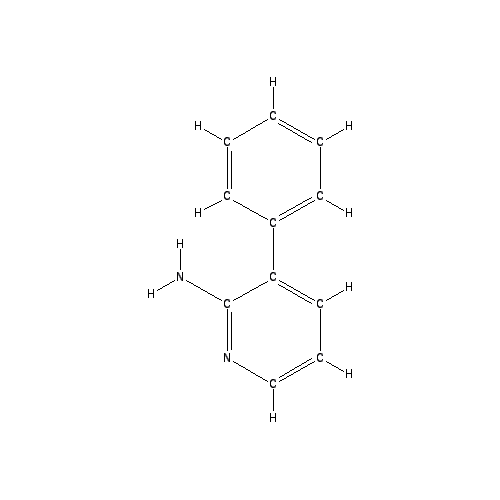 Chemical structure of 3-Phenylpyridin-2-amine