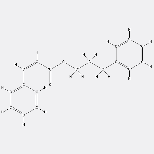 Chemical structure of 3-PHENYLPROPYL CINNAMATE