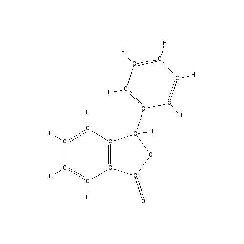 Chemical structure of 3-Phenylphthalide