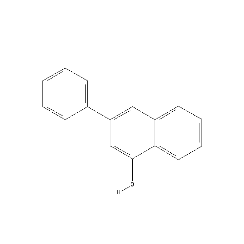 Chemical structure of 3-phenylnaphthalen-1-ol