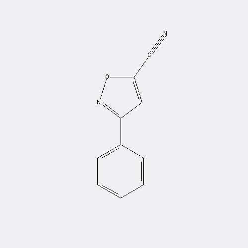 Chemical structure of 3-Phenylisoxazole-5-carbonitrile