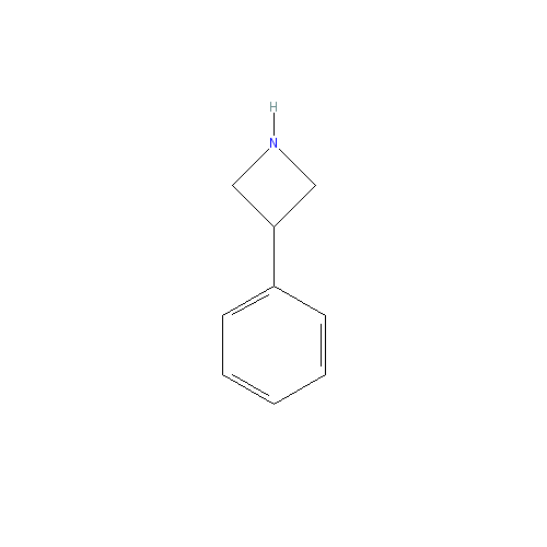 Chemical structure of 3-Phenylazetidine hydrochloride