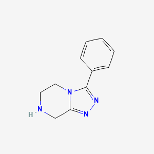 Chemical structure of 3-Phenyl-5,6,7,8-tetrahydro[1,2,4]triazolo[4,3-a]pyrazine