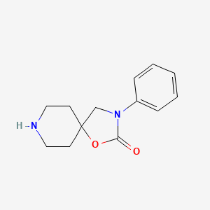 Chemical structure of 3-Phenyl-1-oxa-3,8-diazaspiro[4.5]decan-2-one