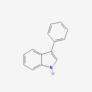 Chemical structure of 3-Phenylindole