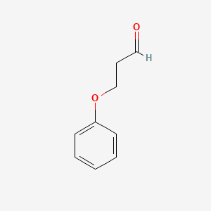 Chemical structure of 3-Phenoxypropanal