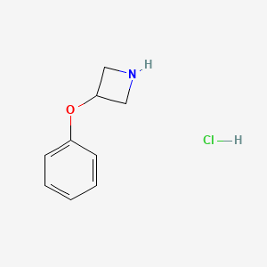 Chemical structure of 3-Phenoxyazetidine hydrochloride