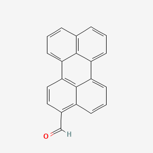 Chemical structure of 3-Perylenecarboxaldehyde