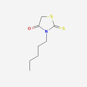 Chemical structure of 3-Pentyl-2-sulfanylidene-1,3-thiazolidin-4-one