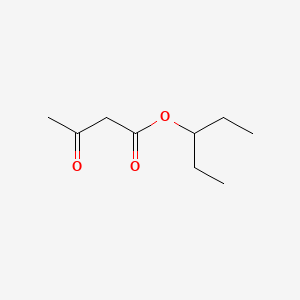 Chemical structure of 3-Pentyl Acetoacetate