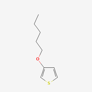 Chemical structure of 3-pentoxythiophene