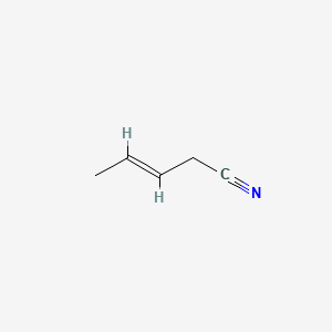 Chemical structure of 3-Pentenenitrile