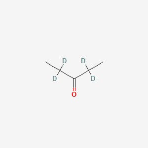 Chemical structure of 3-PENTANONE-2,2,4,4-D4