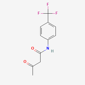 Chemical structure of 3-Oxo-N-(4-trifluoromethylphenyl)butyramide