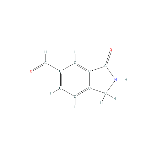 Chemical structure of 3-Oxoisoindoline-5-carbaldehyde
