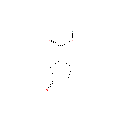 Chemical structure of 3-Oxocyclopentanecarboxylic Acid