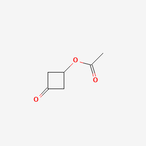 Chemical structure of 3-Oxocyclobutyl acetate