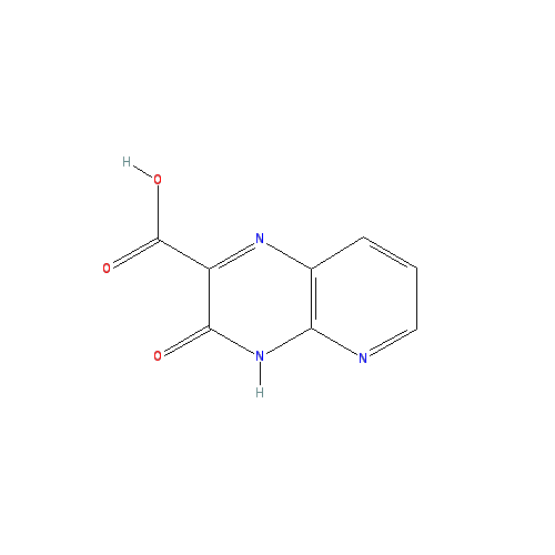 Chemical structure of 3-Oxo-3,4-dihydropyrido[2,3-b]pyrazine-2-carboxylic acid