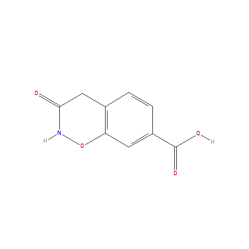 Chemical structure of 3-Oxo-3,4-dihydro-2H-1,4-benzoxazine-7-carboxylic acid