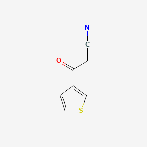 Chemical structure of 3-Oxo-3-(thiophen-3-yl)propanenitrile