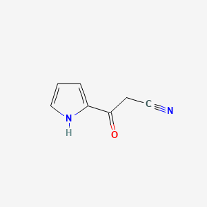 Chemical structure of 3-Oxo-3-(1H-pyrrol-2-yl)propanenitrile