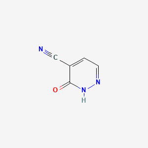 Chemical structure of 3-Oxo-2,3-dihydropyridazine-4-carbonitrile