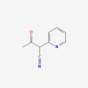 Chemical structure of 3-Oxo-2-(pyridin-2-yl)butanenitrile