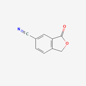Chemical structure of 3-Oxo-1,3-dihydroisobenzofuran-5-carbonitrile