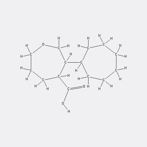 Chemical structure of 3-oxabicyclo[4.1.0]heptane-7-carboxylic acid