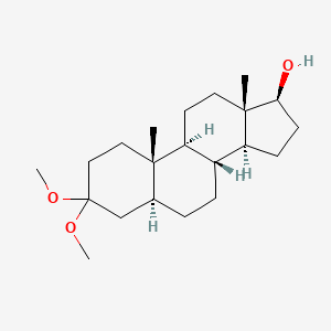 Chemical structure of 3-O-Methyl-3-methoxymaxterone