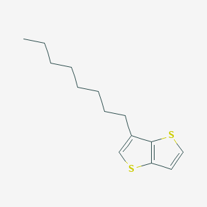 Chemical structure of 3-Octylthieno[3,2-b]thiophene