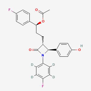 Chemical structure of 3-O-Acetyl Ezetimibe-d4