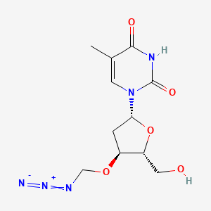 Chemical structure of 3'-O-(Azidomethyl)-2'-deoxythymidine