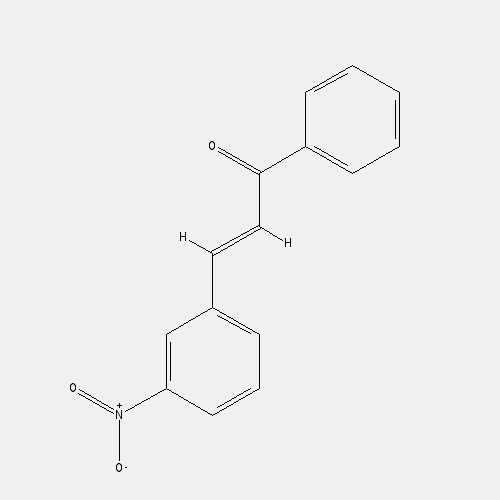 Chemical structure of 3-Nitrochalcone