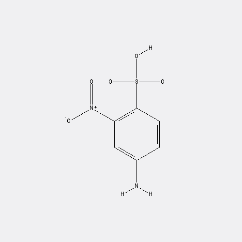 Chemical structure of 3-Nitroaniline-4-sulfonic Acid