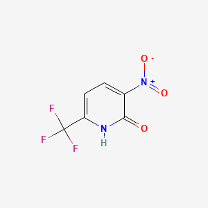 Chemical structure of 3-Nitro-6-(trifluoromethyl)pyridin-2(1H)-one
