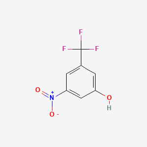 Chemical structure of 3-Nitro-5-(trifluoromethyl)phenol