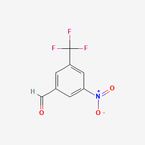 Chemical structure of 3-Nitro-5-(trifluoromethyl)benzaldehyde