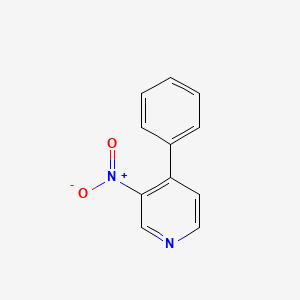 Chemical structure of 3-Nitro-4-phenylpyridine