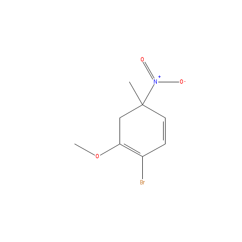 Chemical structure of 3-Nitro-3-methyl-6-bromoanisole